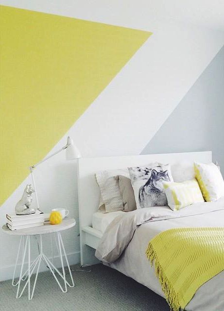Diagonal Yellow Stripes Add a Playful Pop