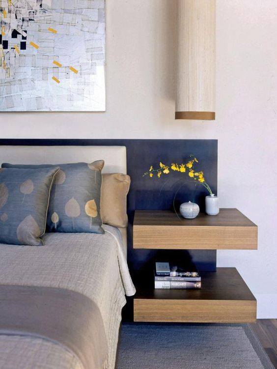Maximize Vertical Space with Offset Floating Shelves