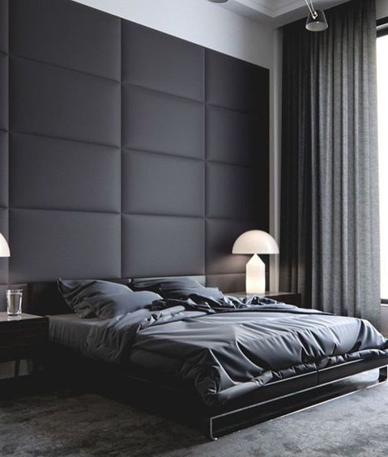 Quilted Panels Create a Plush, Dramatic Headboard
