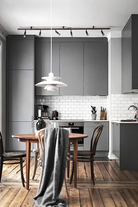 Track Lighting Highlights Your Kitchen's Modern Lines