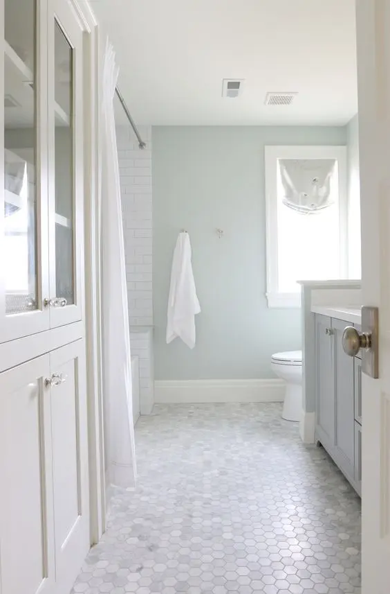 Small Marble Hexagons Add Understated Elegance