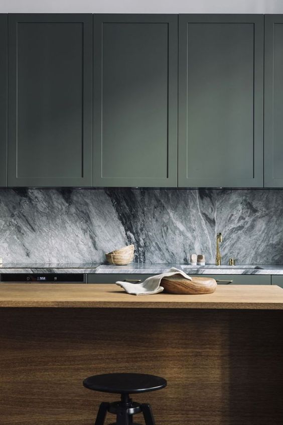Wooden Bowl and Napkin for Island Counter Styling