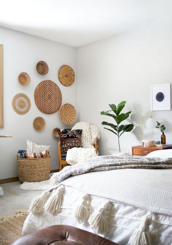 Woven Wall Baskets Add Natural Texture and Pattern
