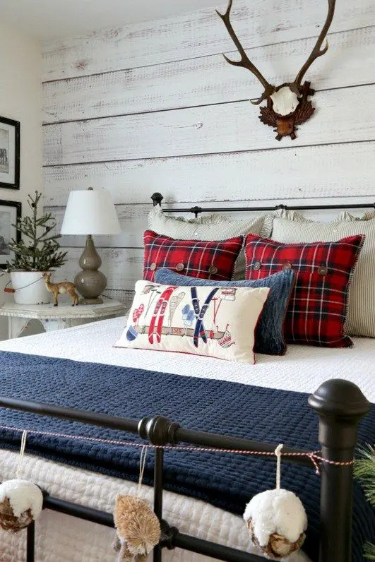 Wood Plank Wall Adds Cozy Cabin Charm