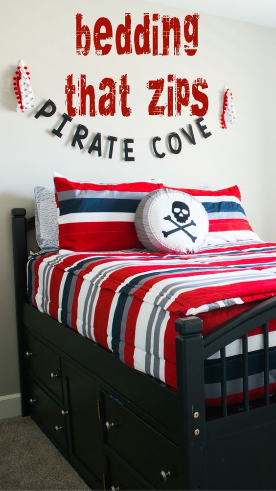 Bold Stripes and Pirate Accents