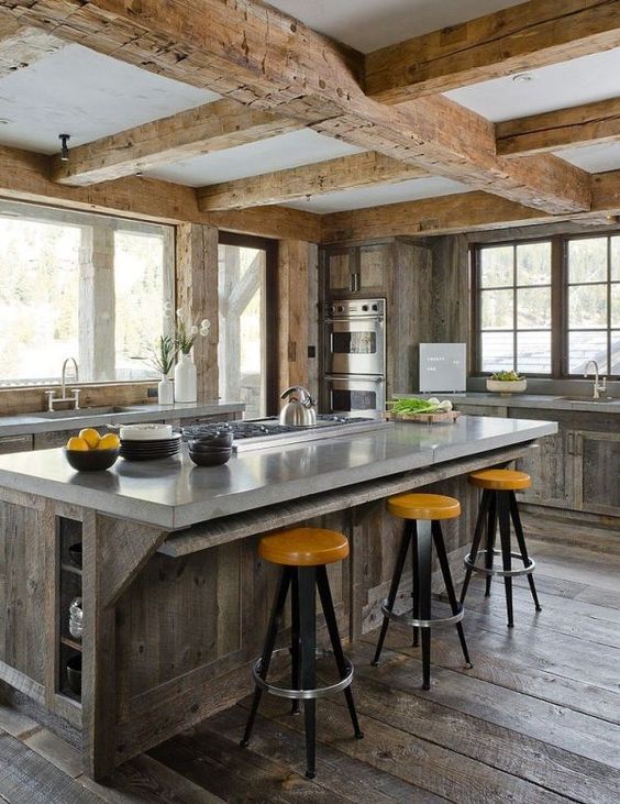 Show Your Style with an Open-Shelving Wood Island