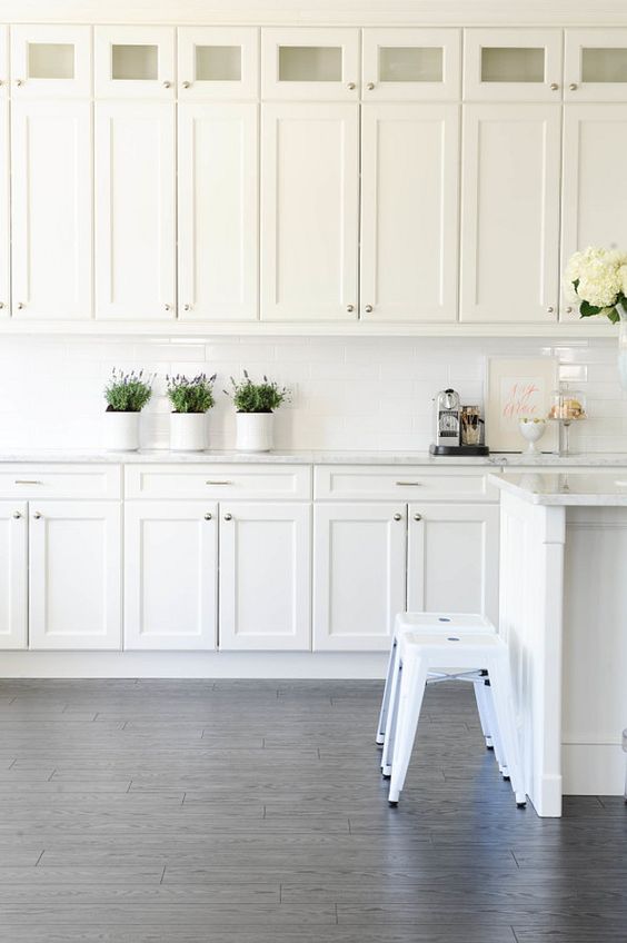 White Cylinder Pots For Fresh Herb Displays
