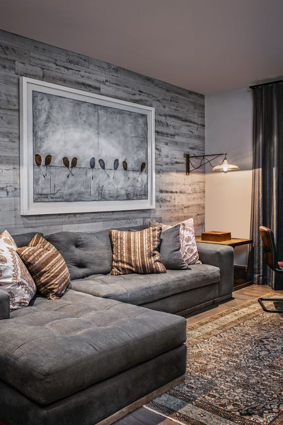Let Textured Wood Walls Frame Your Art