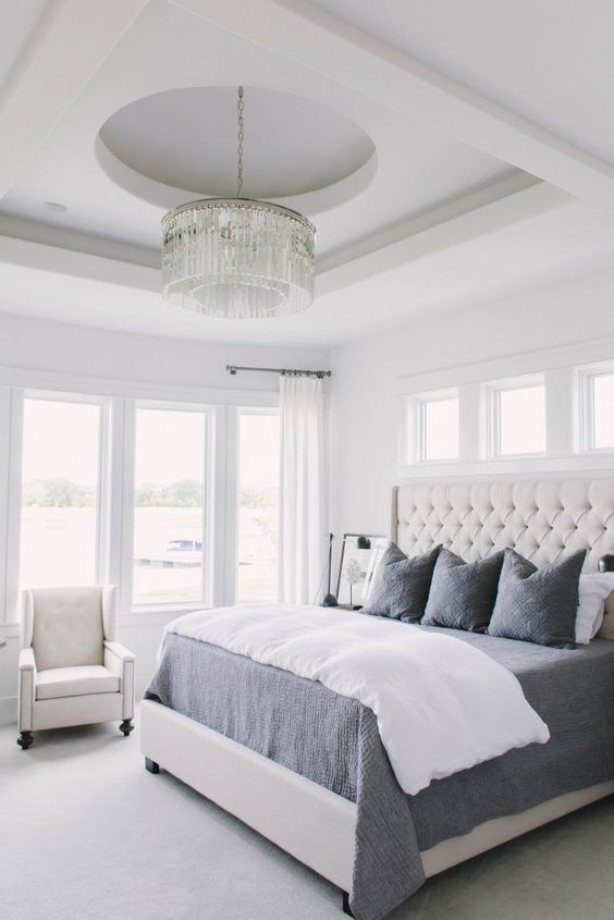 Neutral Tufted Headboard for Cozy Texture