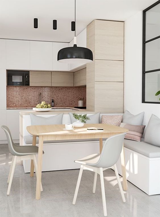 Built-In Bench Seating With Hidden Storage