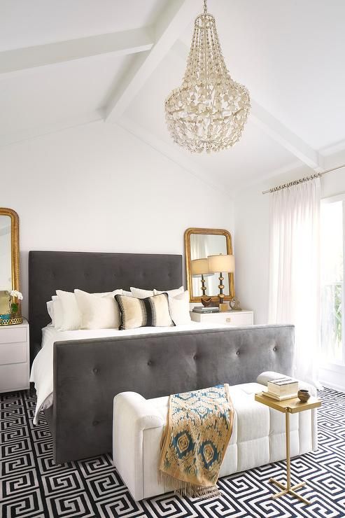 Crystal Chandelier for Sparkle Under a Sloped Ceiling
