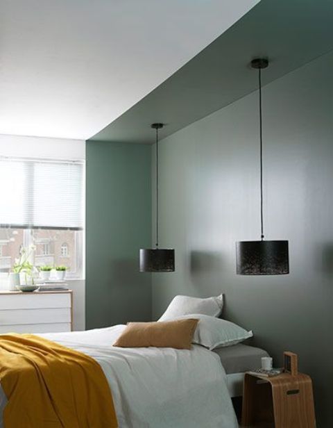 Ceiling Band Paint Creates a Dramatic Architectural Feature
