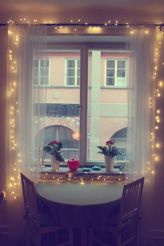 Illuminate Your Window Ledge with Fairy Lights