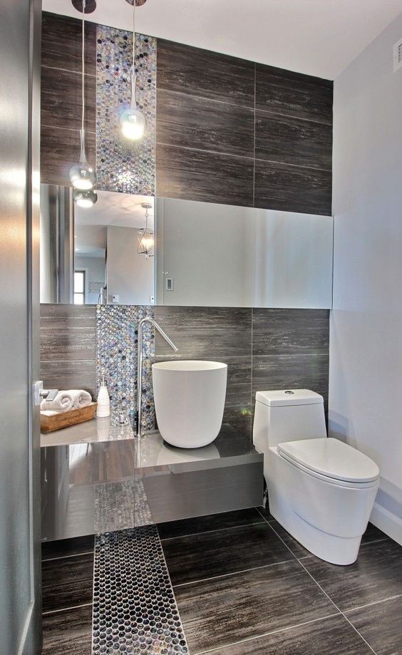 Highlight Mosaic Accents with Sparkling Pendant Lights