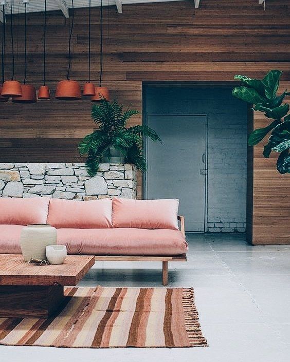 Warm Up Dark Walls with Terracotta Pendant Lights