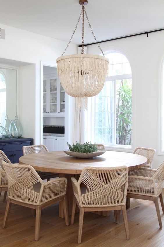 Woven Rattan Chairs Bring Organic Texture