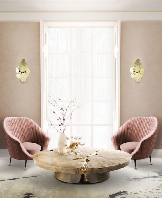 Textured Wall Sconces Add Golden Organic Light