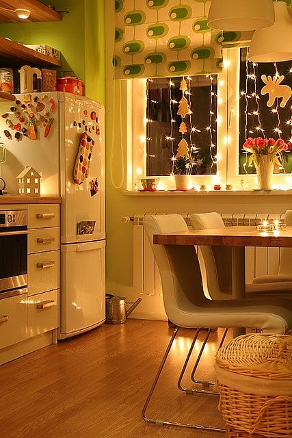 Festive Cutouts and Lights for Your Window