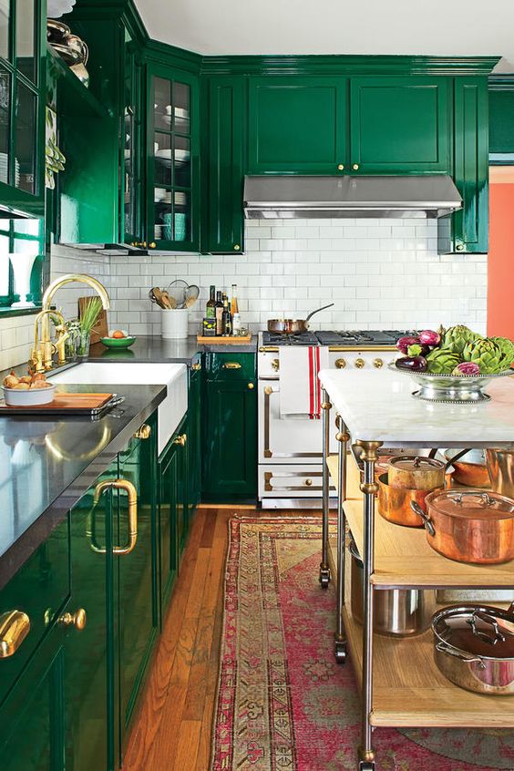 Roll-Around Kitchen Island Adds Flexible Prep and Storage