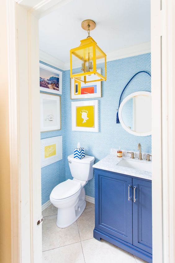 Yellow Lantern Light Fixture Adds a Bold Statement