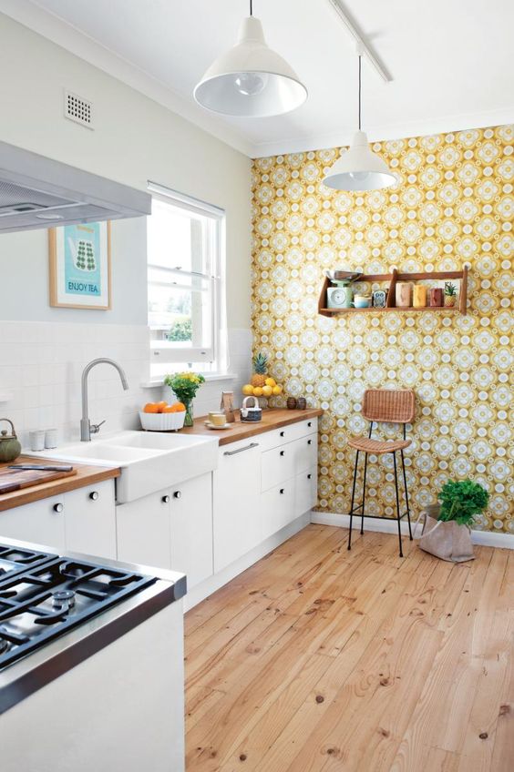 Wooden Wall Shelf Adds Retro Storage for Jars and Decor