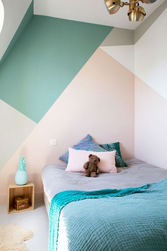 Angular Paint Blocks Break Up Corners