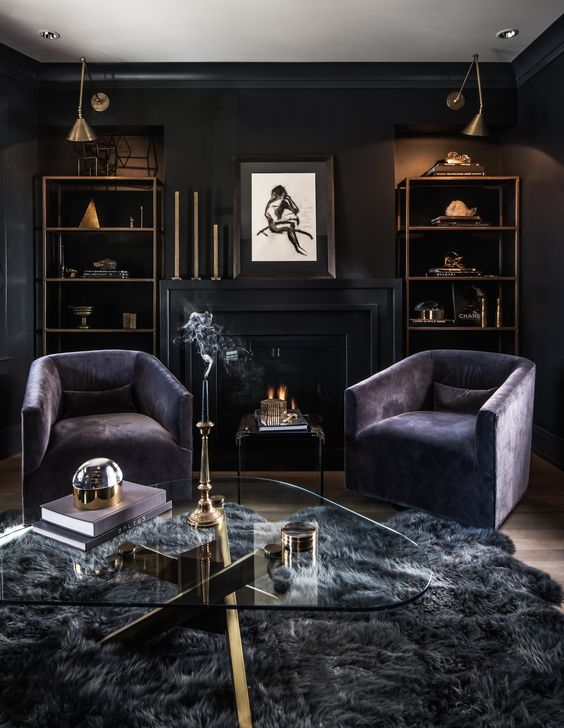 Brass Sconces That Add Warm Spotlighting to Dark Walls