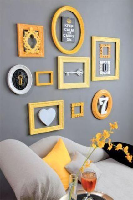 Gallery Wall With Found Objects Adds Personal Flair