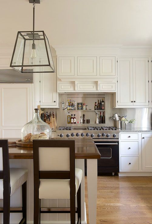 Keep Essentials Accessible with Open Shelving Above the Stove