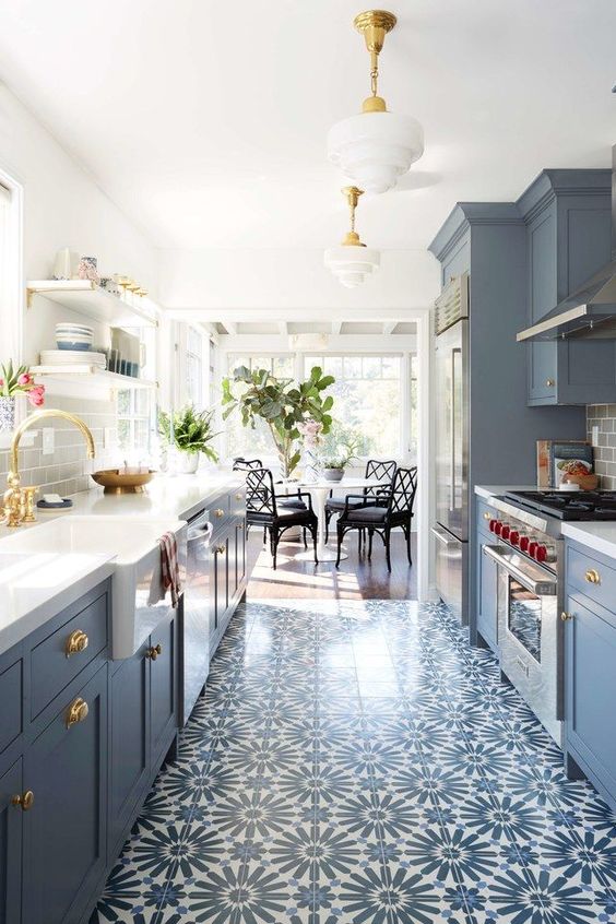 Patterned Floor Tiles Add a Bold Retro Statement