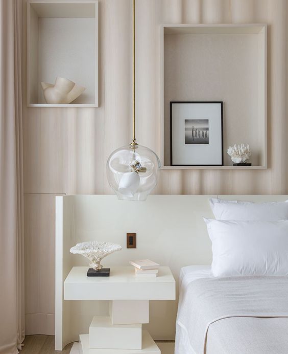Incorporate Coastal Decor in White Niches