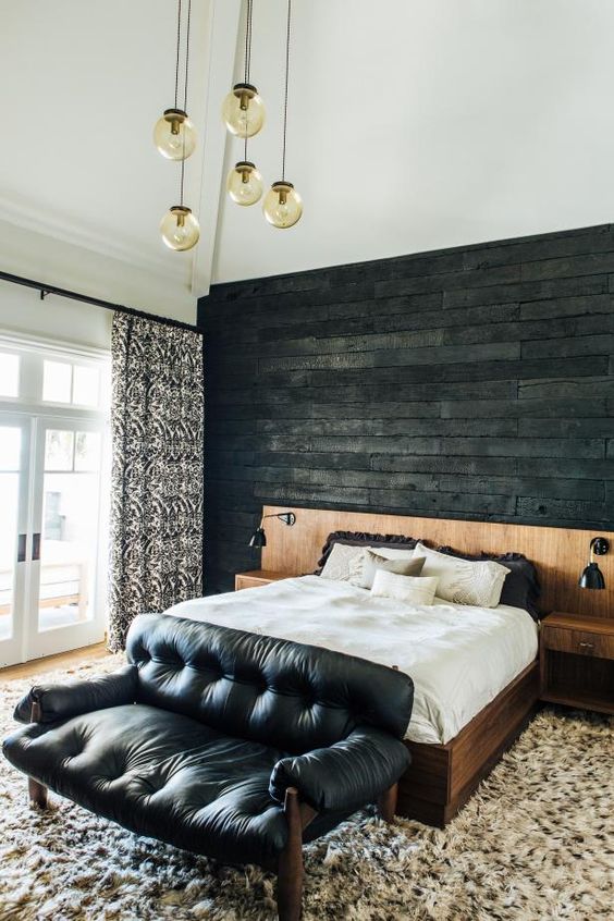 Dark Wood Plank Wall for a Dramatic Backdrop