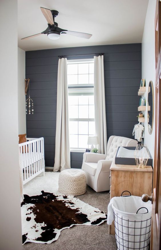 Cozy Backdrop with Dark Shiplap Walls