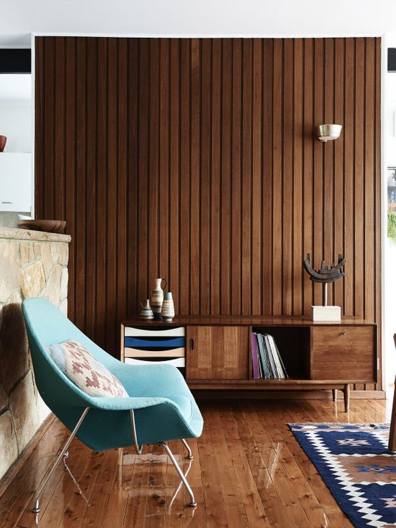 Ground Your Space with a Wood Slat Wall