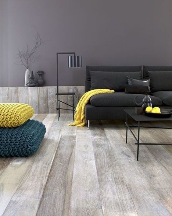 Stacked Knit Poufs Offer Flexible Seating