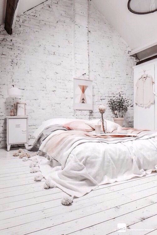 Textured Pom-Pom Trim Softens White Floorboards