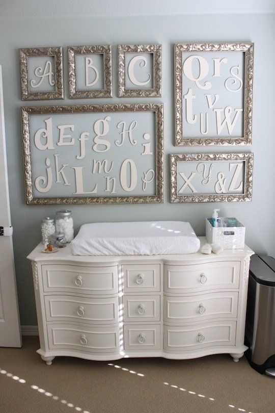 Framed Alphabet Letters Create a Whimsical Educational Display