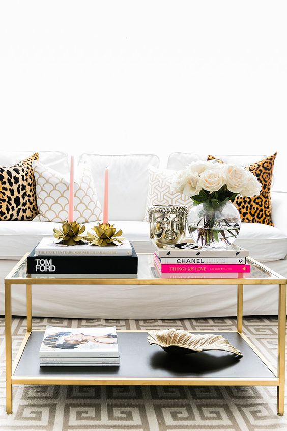 Gold Lotus Candle Holders Add Sculptural Detail
