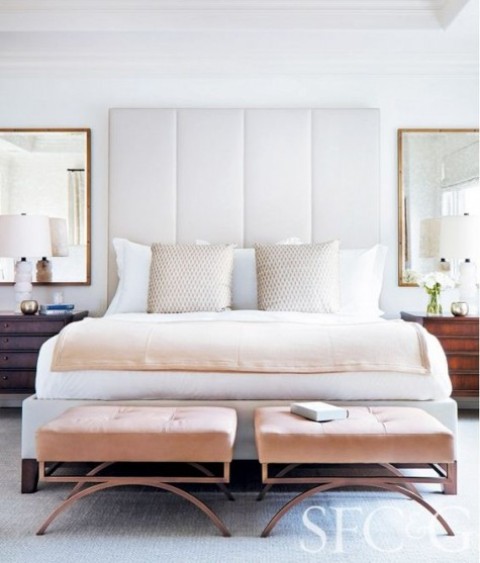 Velvet Ottomans for Soft Seating and Color