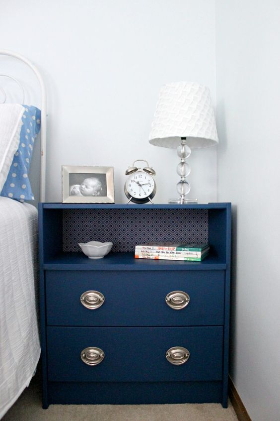 Patterned Wallpaper Adds Detail To Open Shelving