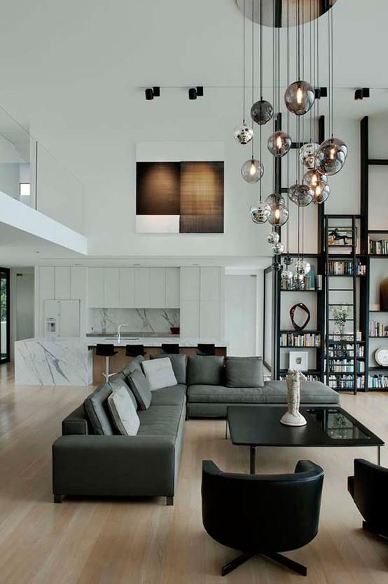 Draw the Eye Upward with Clustered Pendant Lights
