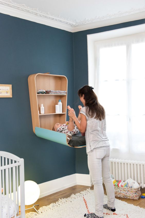 Maximize Vertical Space with a Wall-Mounted Changing Station