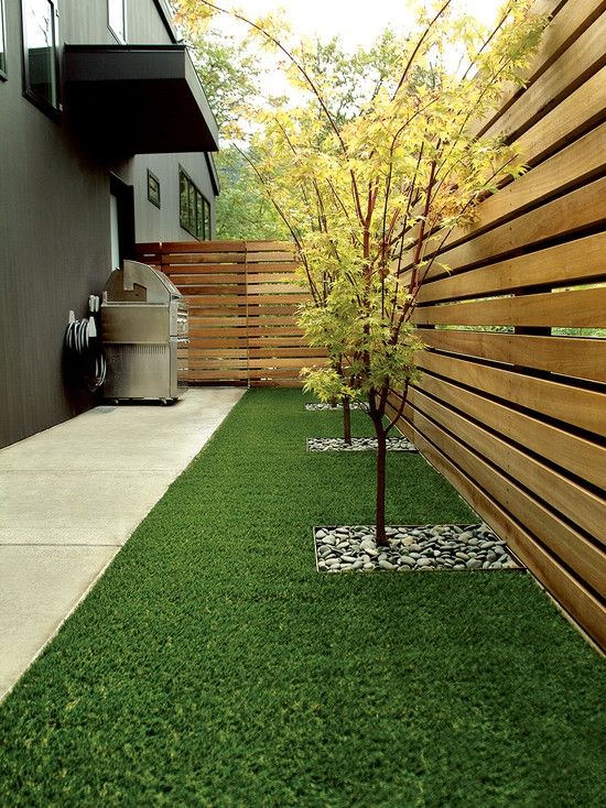 Define Trees with Stone Beds Along Your Fence