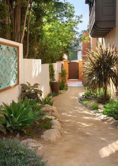 Decorative Metal Screen Adds Patterned Interest to Wall