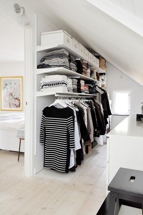 White Boxes Tidy Up Attic Slopes