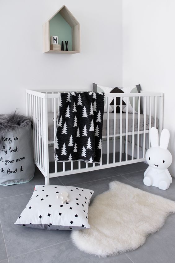 House-Shaped Shelf for Displaying Nursery Accents