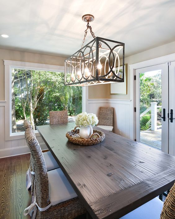 Rectangular Lantern Light with Cutouts Adds Architectural Interest