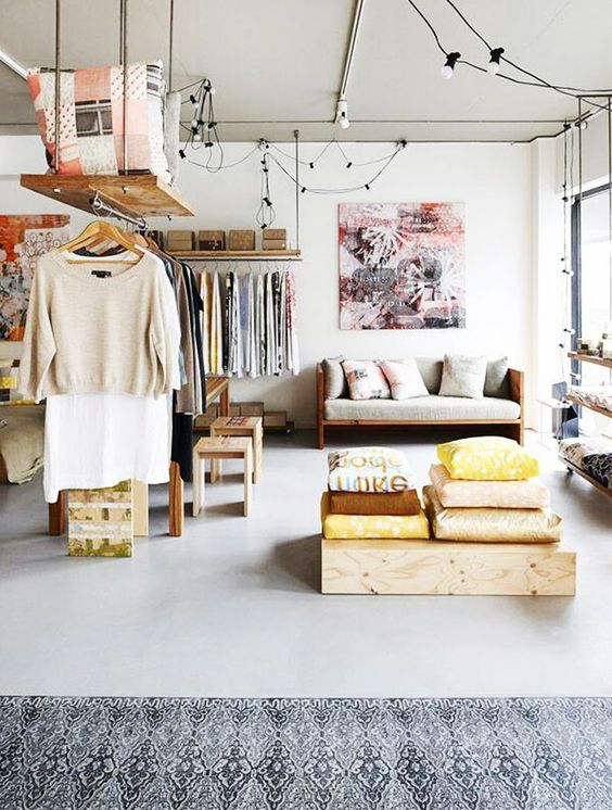 Wooden Platforms for Stacking Cushions and Linens