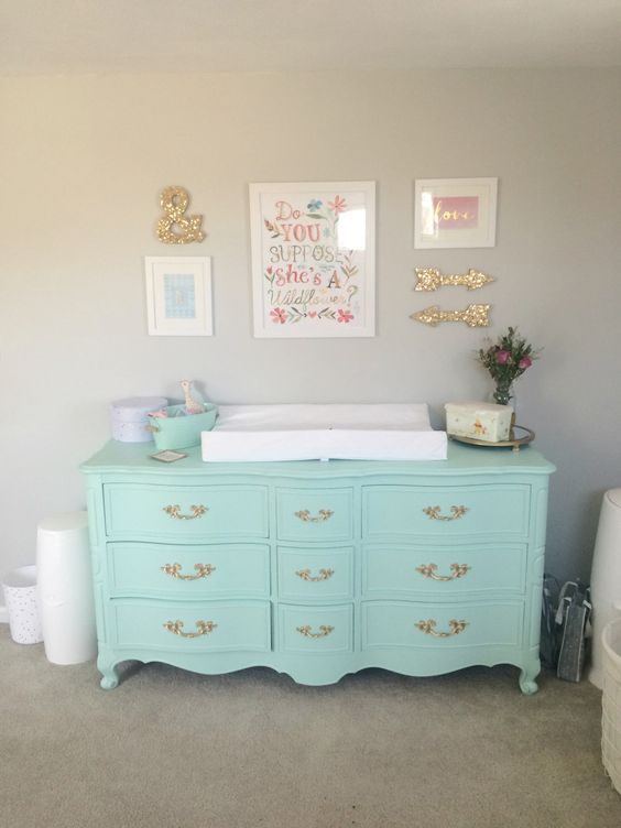 Anchor Your Changing Station with an Aqua Dresser