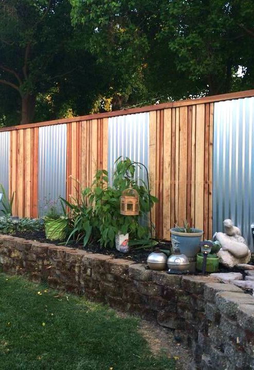 Mix Corrugated Metal and Wood for Rustic Industrial Style